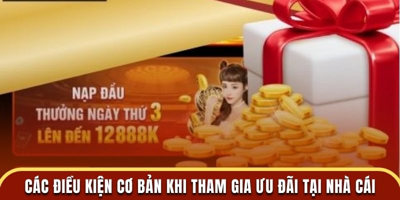 Các điều kiện cơ bản khi tham gia ưu đãi tại nhà cái